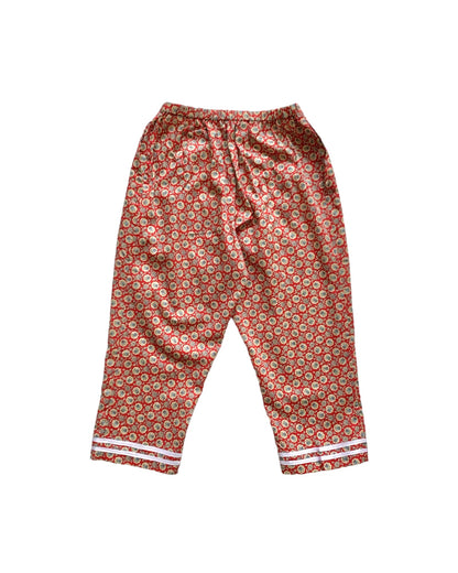 sailor long pants : flower red