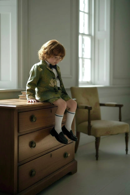 shawl collar jacket  : morris anemone