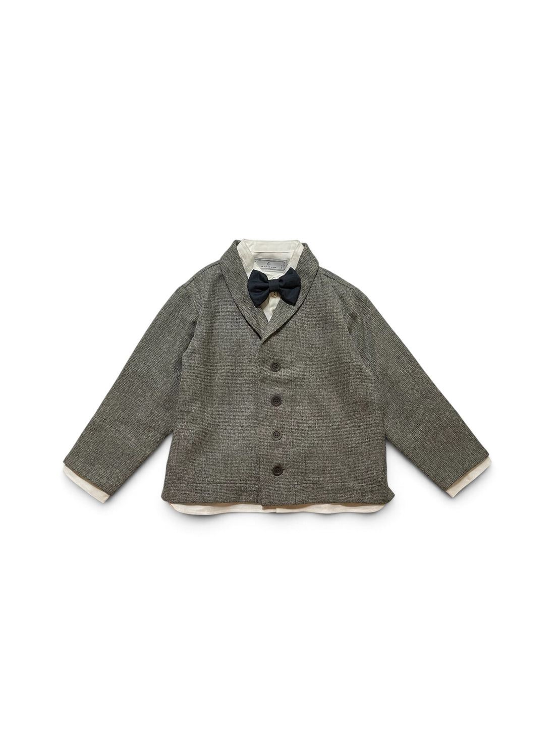 shawl collar jacket : Gray