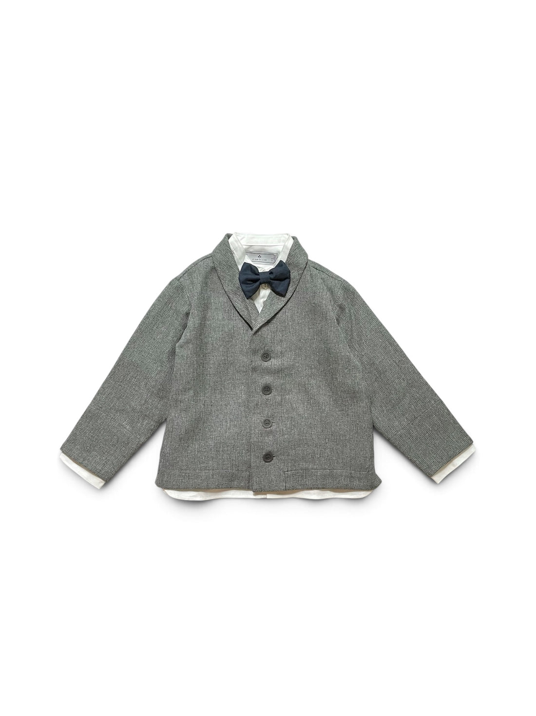 shawl collar jacket : Gray