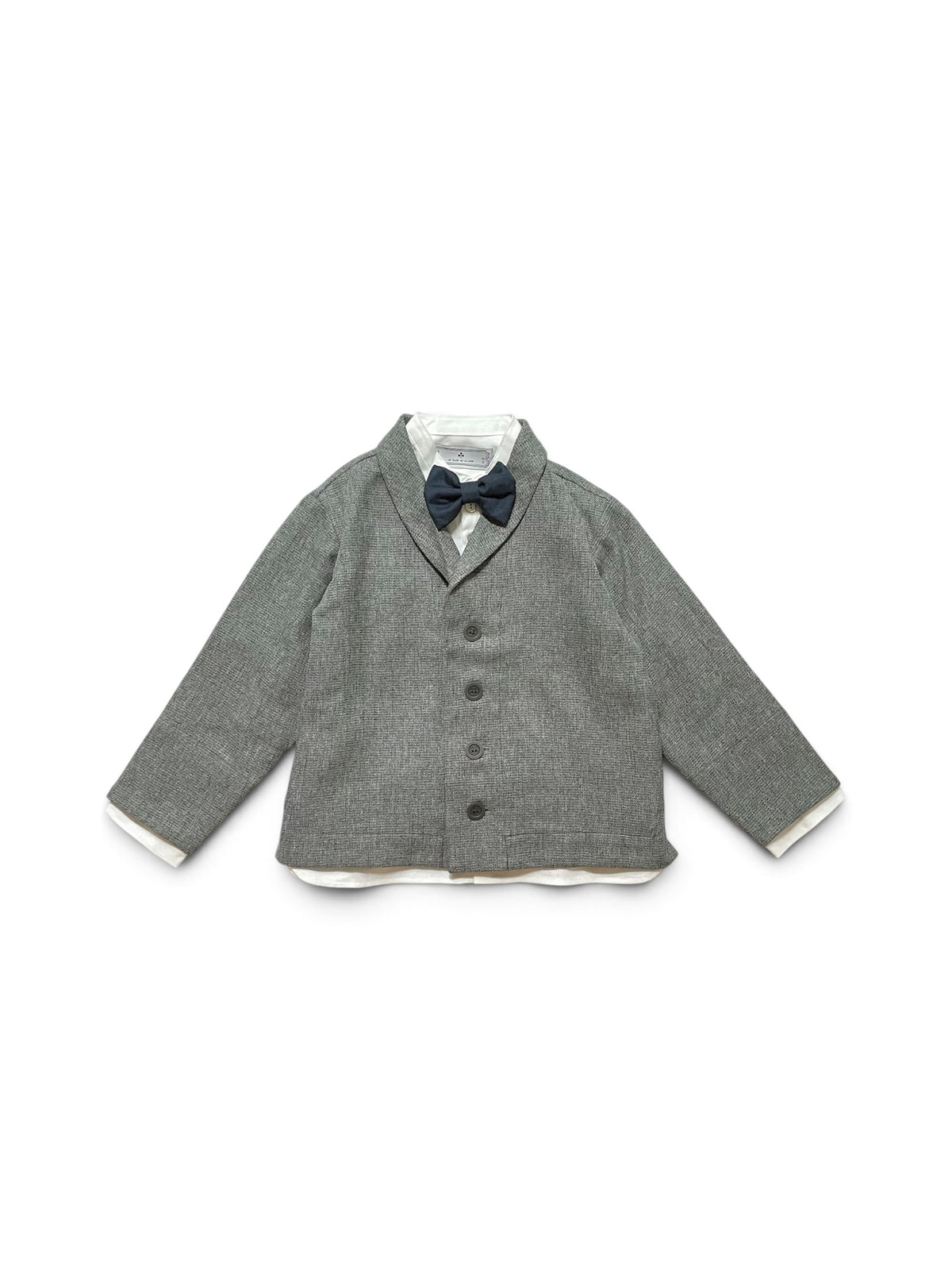 shawl collar jacket : Gray