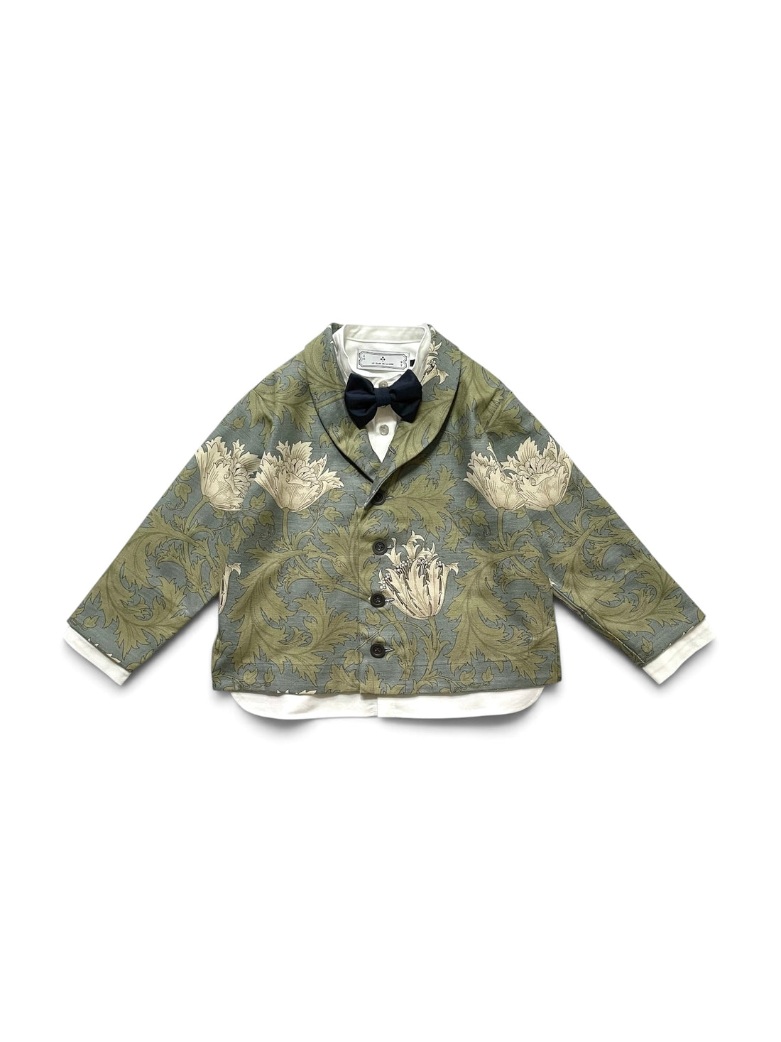 shawl collar jacket  : morris anemone