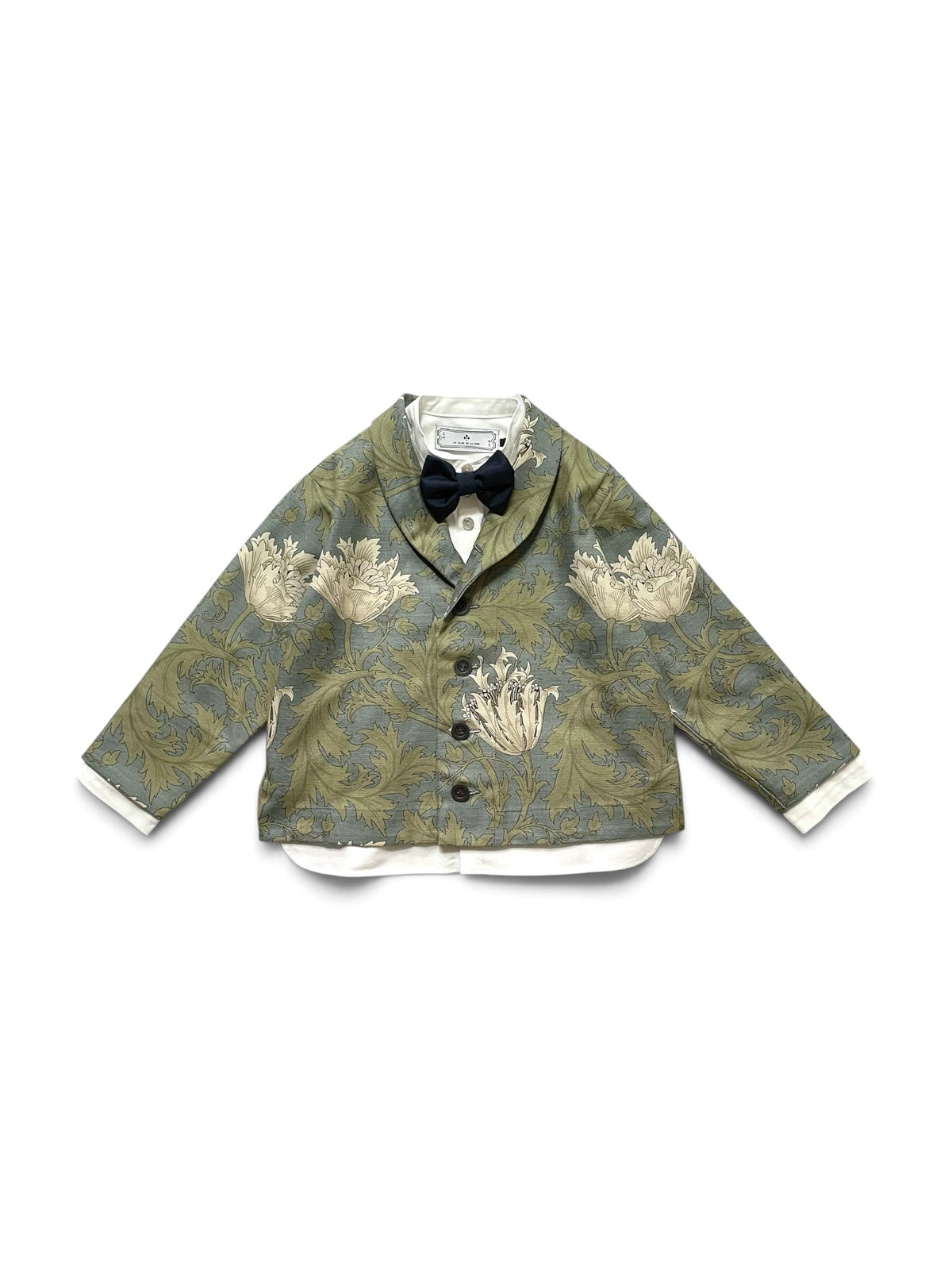 shawl collar jacket  : morris anemone