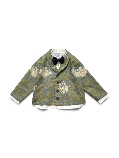 shawl collar jacket  : morris anemone