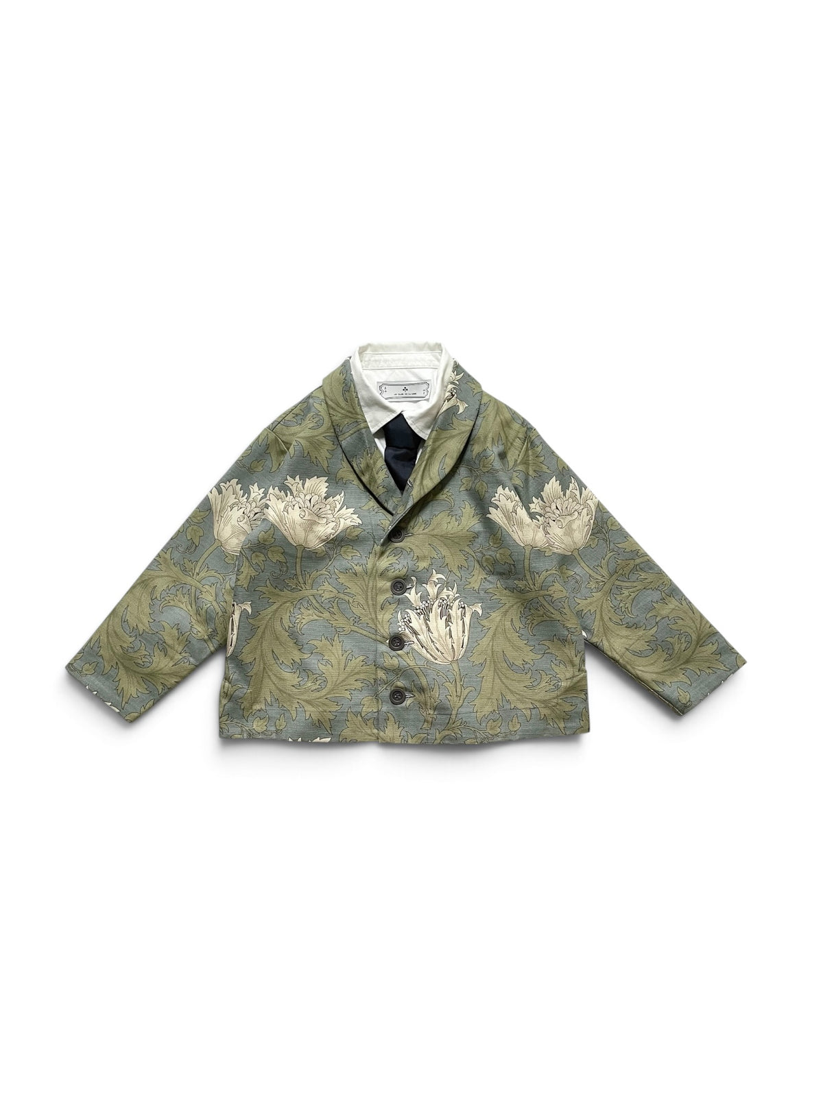 shawl collar jacket  : morris anemone