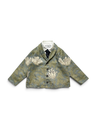 shawl collar jacket  : morris anemone