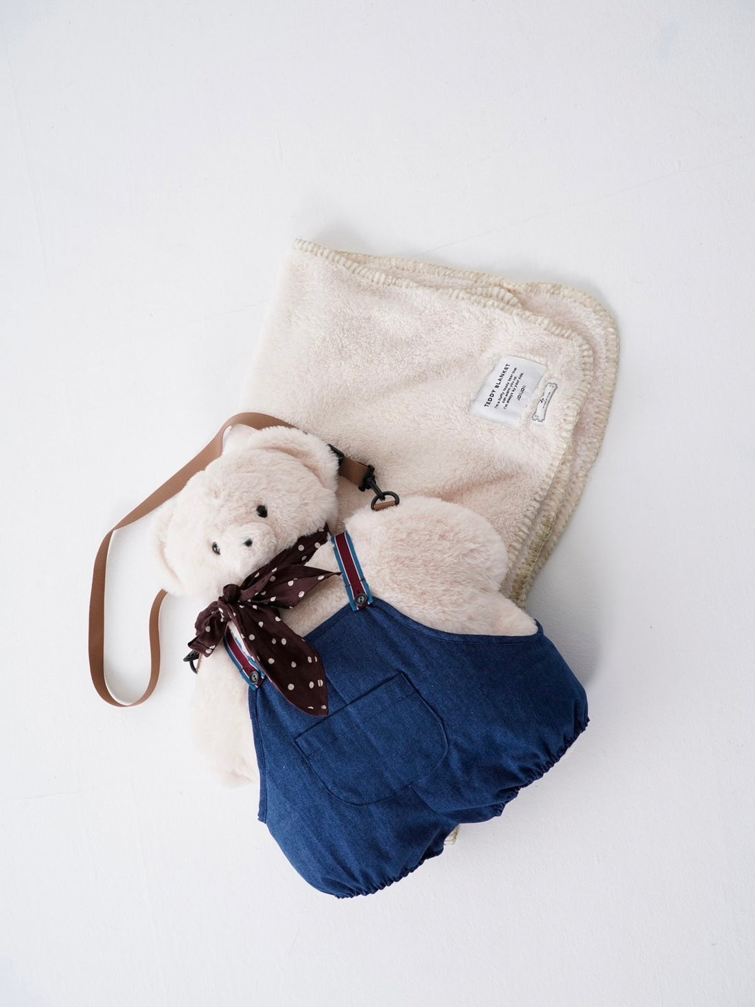 <JOliJOli x AU CLAIR DE LA LUNE>ブランケット入りクマ