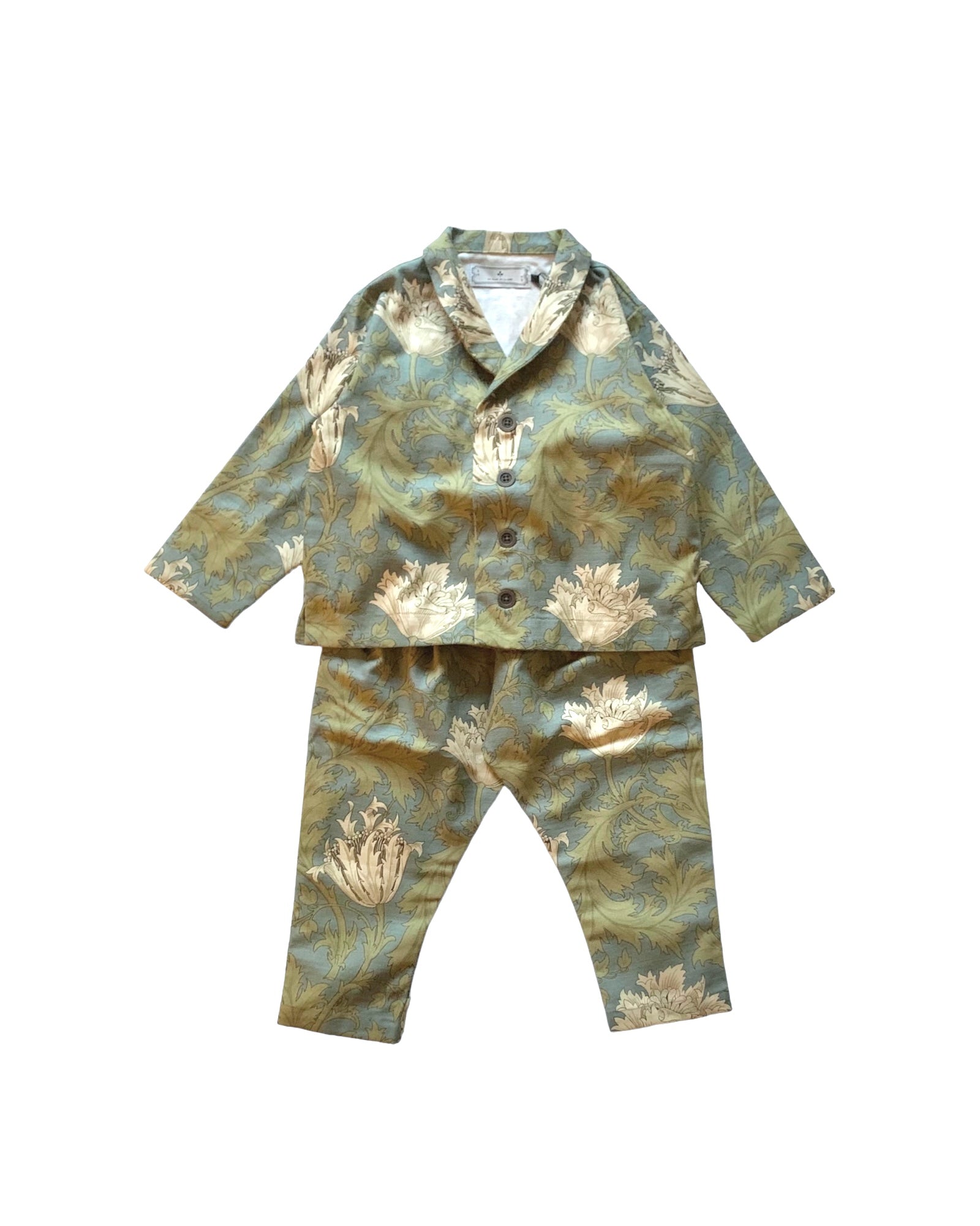 shawl collar jacket  : morris anemone