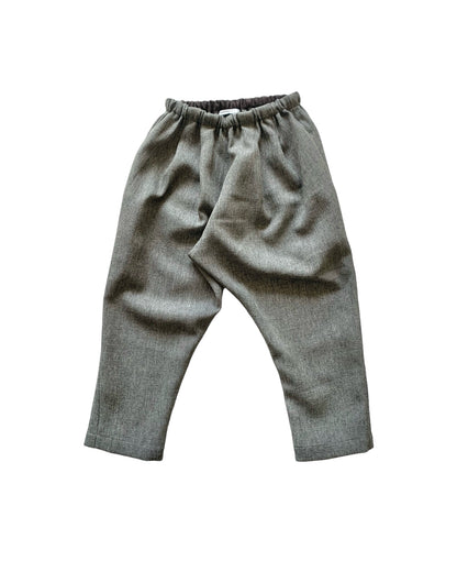 tuck pants :Gray