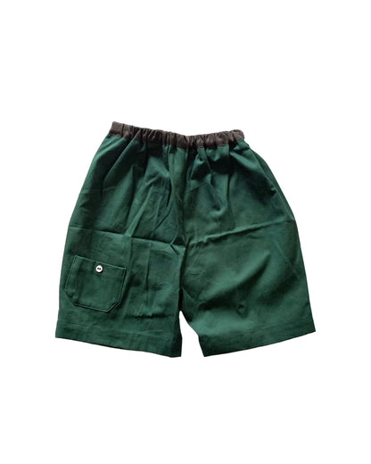 mid length pants : Green