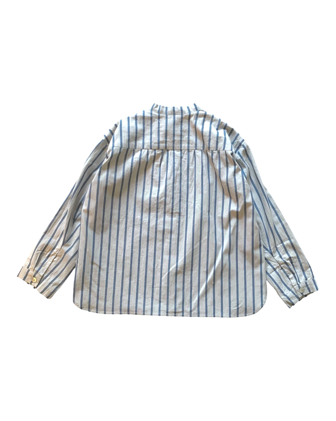 one pocket shirt: vintage blue stripes