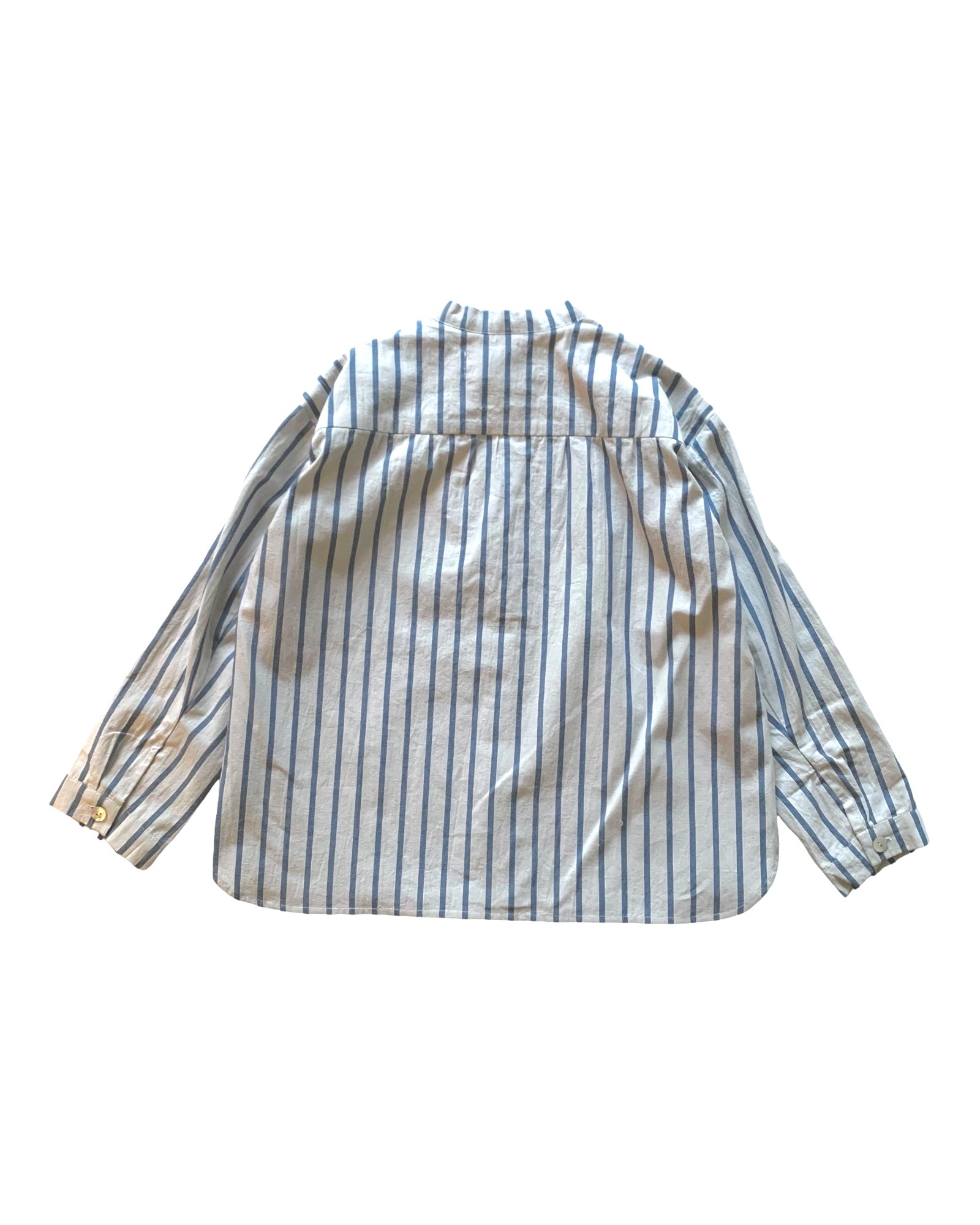 one pocket shirt: vintage blue stripes